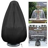 50Hx40D''Fountain Cover, Garden Statue Cover, Fountain Protector with Drawstring Weather Resistant for Winter Outdoor Patio Fountain