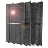 DOKIO 800W (2×400W) Monocrystalline Solar Panels (31V per Panel) for Charging 12/24V Devices, 3 m Cable, Ideal for Yard/Garden, Shed/Patio/Greenhouse Power, Off-Grid Battery Charging