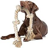 Fida Dog Rope Toys for Large/Medium Aggressive Chewers, Tough Cotton Chew Toy, 3 Feet 5 Knots Indestructible, Tug of War Dog Pull Rope Teeth Cleaning