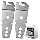 IMPRESA Undercounter Dishwasher Bracket Replacement - Easy Installation & Mounting Bracket - Durable Galvanized Steel & Dishwasher Anchor Clips - Pack of 2, 3 in x 1 in