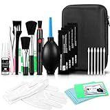 Camera Lens Cleaning Kit - Mirrorless and DSLR Camera Cleaning Kit for Canon, Sony, Nikon, Including Lens Paper/Blower, Cleaning Solution, Cotton swabs, dust Free Cloth, Lens Pen, Cleaning Brush
