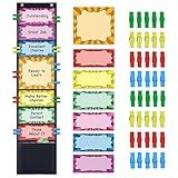 ZKOO Student Behavior Clip Chart for Classroom Management Kids Track Reward Pocket Chart Hanging Creative Bulletin Board Teacher Supplies for Preschool Class Must Haves, Classroom Homeschool