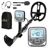SUN-SANGYU Adult Professional Metal Detector for Treasure Hunting,New Advanced DSP chip with Strong Anti-Interference Ability, IP68 Waterproof Dual D Search Coil, Including Positioning Rod