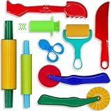 DIMROM Clay and Play Dough Tools Nine Piece Set - Ages 3 & Up (9pcs)