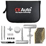CKAuto Universal Tire Repair Kit, Professional Heavy Duty Emergency Tool
