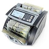 Cassida 5520 UV/MG - USA Money Counter with ValuCount, UV/MG/IR Counterfeit Detection, Add and Batch Modes - Large LCD Display & Fast Counting Speed 1,300 Notes/Minute