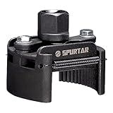 Spurtar Adjustable Oil Filter Wrench 2-3/8 to 3-1/8 inch 60-80mm Universal Oil Filter Removal Tool 1/2'' Drive Cap Style Oil Filter Tool Fits Small Medium-sized Spin-on Oil Filters UTV JetSkis