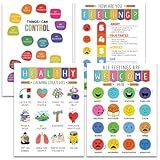 How Are You Feeling Poster – Emotion Chart, Mood Visualization Guide, SEL Display for Calm Areas, Counseling or Mindfulness Rooms, 12x16 Unframed