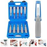 JRready JRconDRK00A10-04 Terminal Release Tool Kit, 10PCS Automotive Computer Electrical Pin Removal Tools Wire Harness Repair Terminal Extractors Set for Molex, Harting, Wain Series Connector