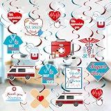 Nurses Week Decorations 2026 Nurse Week Appreciation Gifts Thank You Nurses Banner Nurses Party Hanging Swirls Decorations Thank You Nurse Appreciation Gifts Bulk for Nursing Graduation Party Supplies