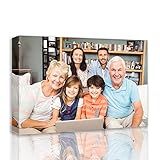 YK artwood Custom Canvas Upload Images- Prints with Your Photos 36x24 inch -Personalized Pictures for Kid Lover Pet Family -Canvas Framed