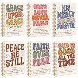 MotiMind 6 Pieces Christian Journals Gifts for Women, Cute Groovy