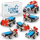 STEM Science Kits for Kids Age 8-12, 6 Set Wind-Powered Cars Science Experiments 6-8 8-10, Wood Building Crafts Kit for Boys Girls, School Classroom STEM Projects Toys Gifts for 6 7 8 9 10 12 Year Old