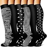 Copper Compression Socks for Women & Men (6 pairs) - Best Support for Nurses, Running, Hiking, Recovery