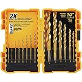 DEWALT DW1341 14-Piece Titanium Nitride Speed Tip Drill Bit Set