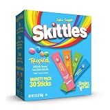 Singles To Go! Skittles Drink Mix, Tropical Variety Pack, 30 Packets