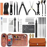 66Pcs 3D Printer Tools Kit with Storage Case, All-in-One Accessories for FDM/SLA Printers - Deburring Tool, Scrapers, Metal Files, Brushes, Hand Drill, Tweezers & More, for Bambu Lab, Ender 3, Kobra