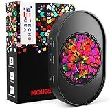 TECH8 USA Mega Disc Mouse Mover Jiggler, Adjustable Activity & Auto-Turn Off Timer Settings, Undetectable, No Software, Random Movement, Patented, Designed, Engineered, Packaged in USA - Lava