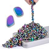 SeaPine Forest Fidget Toys Adults 600 PCS Mini Magnetic Balls with Two Big Magnetic Putty Desk Toys for Office with Rectangular Box (Colorfully)