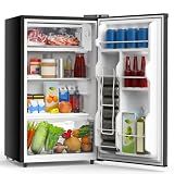 OLIXIS 3.2 Cu.Ft Mini Fridge with Freezer, Single Door Compact Refrigerator