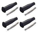 ENA Set of 4 Rubber Ignition Coil Boot with Coil Spring Compatible with Ford Mazda 2003 2004 2005 2006 2007 2008 2.0L 2.3L Replacement for DG507