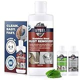 Stainless Steel Rust Stain Remover & Cleaner, Soft Cleanser, Safe for Food Areas, Non-Toxic for Appliances Perfect for Commercial Equipment, Refrigerator, Cybertruck and more (8.5 oz)