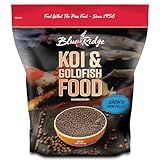 Blue Ridge Koi Fish Food 5lb - Koi Food Mini Growth Formula, Goldfish Food, Premium Fish Food for Ponds, Ponds Fish Food, Floating Pond Pellets