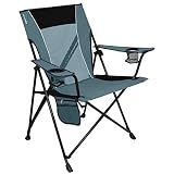 Kijaro Portable Camping Chairs - Enjoy the Outdoors with a Versatile Folding Sports Chair for Outdoor & Lawn - Dual Lock Feature Locks Position – Hallet Peak Gray