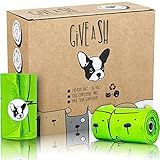 100% Certified Home Compostable Dog Poop Bags - 10% to Charity - ASTM D6400 & EN 13432 Compliant - 240 x Plant Based Compostable Poop Bags (16 Rolls)