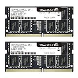 TEAMGROUP Elite DDR4 32GB Kit (2 x 16GB) 3200MHz PC4-25600 CL22 (2933MHz or 2666MHz)Unbuffered Non-ECC 1.2V SODIMM 260-Pin Laptop Notebook PC Computer Memory Module Ram Upgrade - TED432G3200C22DC-S01