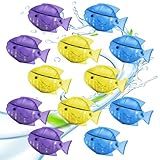 ADDFRESH Humidifier Cleaner Fish, Tank Cleaning Cartridge, Purifies Water and Eliminates Mineral Build-up, 12 Pack - Purple, Blue,Yellow 3 Colors