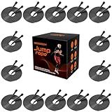 HELLOBOZS 14 Pack Black Adjustable PVC Jump Rope for Cardio Fitness - Versatile Jump Rope for Kids Women Men Gift -Tangle-Free for Keeping Fit, Training, Workout