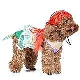 Disney for Pets Halloween Princess Ariel Dog Costume - Officially Licensed Halloween Costumes for Dogs, Size Small