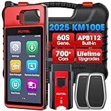 Autel Scanner MaxiIM KM100 (E) Programming Tool, 2025 Same as KM100 KM100X Programmer, Lite Ver. of IM508 IM608 2 Pro, Lifetime Updates, Built-in APB112, OBD Learning on 99% Cars, Auto VIN & Auto Scan