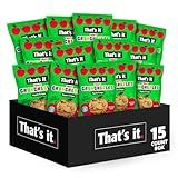 That's it. Fruit Crunchables (15 Pack) Apple Crisps healthy snacks for kids, Plant-Based, Non-GMO, Gluten-Free, No Sugar Added - Healthy Snack for lunch box 100% Natural Crunchy Fruit Snack