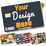 VulgrCo Custom Credit Debit Card Skin – Personalized Image or Icon for Credit, Debit, Bank, EBT, Metro & Key Cards, Full-Cover Vinyl Decal Sticker, Made in USA 2 QTY