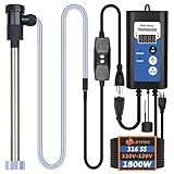 XCLBTFDC 1800W Immersion Water Heater Portable Electric Bathtub & Inflatable Pool Submersible Water Heater with Thermostat, GFCI for Bucket, Swimming Pool, Baptistry, Sap, Above Ground Pool & Hot Tub