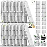 Cat Water Fountain Filter, Eyehoce 32 Pack Replacement Filters for DownyPaws Battery Operated Pet Fountain 84oz/2.5L Wireless Dog Cat Water Dispenser DPWFP6 Filter Set (16 Filters & 16 Sponges)
