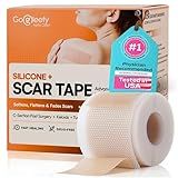 Silicone Scar Sheets Roll – Advanced Medical Grade Silicone Scar Tape for Surgical Scars, C Section, Keloids & Tummy Tuck – Reusable, Cut-to-Fit Scar Removal Strips 1.6"x60"/120” Scar Patches