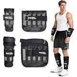 BeatBoost 15LB Adjustable Ankle & Wrist Weights, Leg Weights for Men
