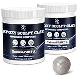 Seocam Epoxy Putty Sculpt Clay, 2 Part A & B for Sculpting, Modeling, Building, and Repairing, 1 Pound, Natural