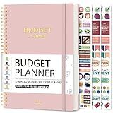 Budget Planner - Monthly Budget Book with Expense Tracker Notebook, Undated Bill Organizer & Finance Planner to Take Control of Your Money, 2025-2026 Account Book to Manage Your Finances-Pink
