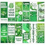RUBOAOA 120 Pcs Mental Health Bookmarks, Positive Motivational Encouraging Affirmation Book Marker Page Clips, Inspirational Gifts for Students Schools Book Lovers Mental Health Awareness Campaigns