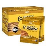Honey Stinger Organic Honey Waffle, Energy Stroopwafel for Exercise, Endurance and Performance, Sports Nutrition for Home & Gym, Pre and Post Workout, Box of 16 Waffles, 16.96 Ounce (Pack of 16)