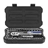 WORKPRO 39-Piece Drive CR-V Socket Set(1/4" & 3/8")