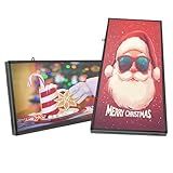 XSGD P6 Programmable Led Sign 40''x17''Outdoor LED Display, IP65 Waterproof Scrolling Digital Signage Displays, RGB Full Color LED Screen, WIFI Control Custom Images and Video for Business