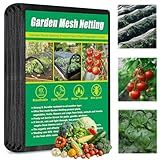 10 X 33 FT Thicker Garden Mesh Netting Pest Barrier for Raised Beds, Black Fruit Tree Netting for Cicadas, Bird Insect Blueberry Bush Strawberry Netting Cover for Garden Protection, Shading Rate 30%