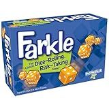 PlayMonster Farkle Classic Dice Games – Kids, Family Games, Travel Game, Adult Games, Board Game, Dice Cup, Dice Set, Farkle Score Sheets Included, Ages 8+
