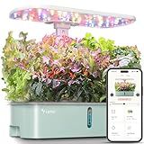 LetPot LPH-Air Hydroponics Growing System Kits, APP & WiFi Controlled Smart Indoor Garden with Adjustable 24W Grow Light Full Spectrum, 10 Pods Planter Indoor Gardening for Gifts, Kitchen, Vegetable