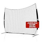 Velocity Pair of Portable 12' X 9' Sports Backstops - Perfect for Lacrosse, Soccer, Baseball, and More